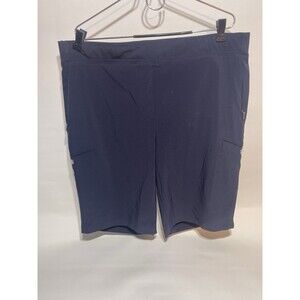 New Chico’s  Women’s Bermuda Shorts Golf Navy Blue Size 3